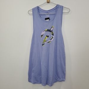 NWT One Peloton Flow Racer Tank, Marble Graphic Logo